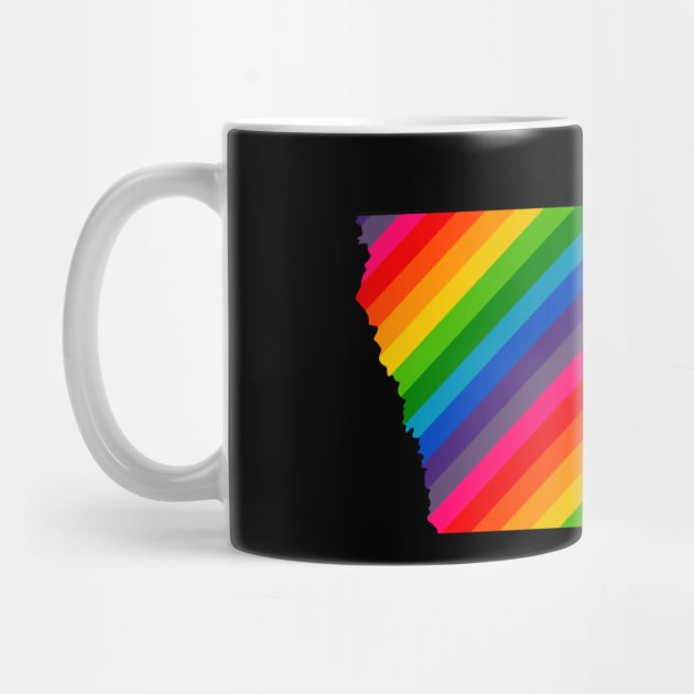 USA States: Iowa (rainbow) by LetsOverThinkIt